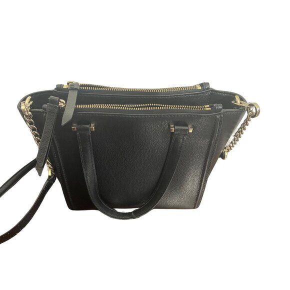 Kate Spade Patterson Drive Mini Kona Black Leather Zipper Satchel Messenger Bag - Picture 12 of 12